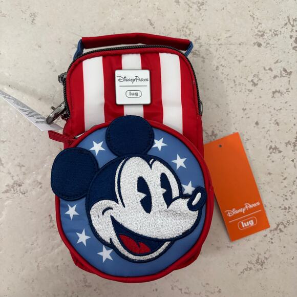 Disney Parks Patriotic Americana Lug Skeeter Crossbody Purse Bag NWT - Picture 1 of 3